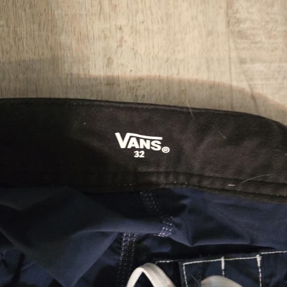 Vans shorts mens 32 striped swim trunks Blue - Picture 10 of 10